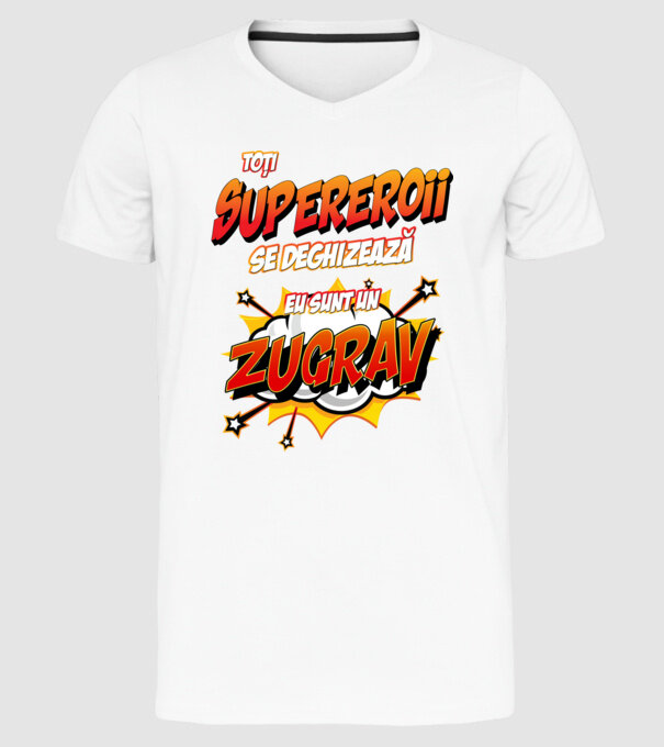 toți supereroii se deghizează, eu sunt un zugrav model alb pe tricou