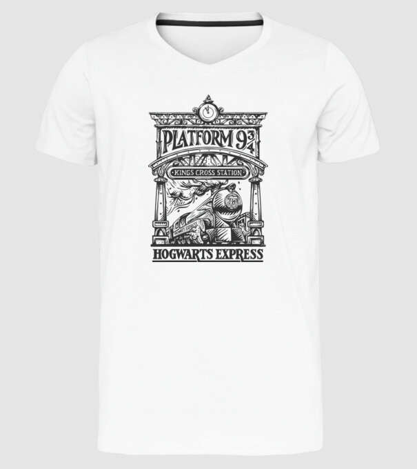 Trenuri model alb pe tricou