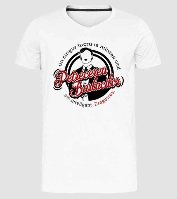 Un singur lucru ia mintea unui om inteligent model alb pe tricou