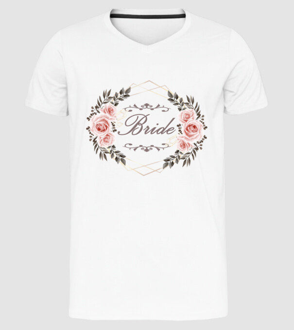 Vintage Bride model alb pe tricou