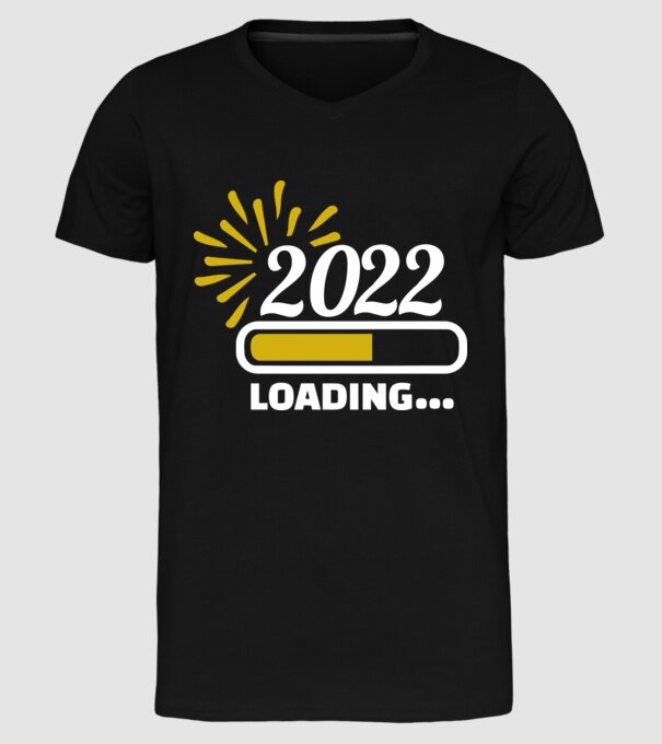 2022 loading model negru pe tricou