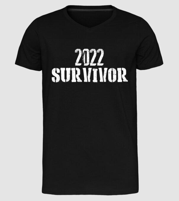 2022 survivor model negru pe tricou