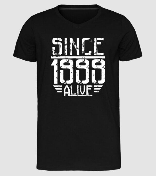Alive since 1999 model negru pe tricou