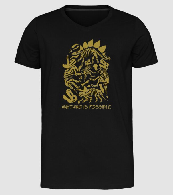 Anything is possible model negru pe tricou