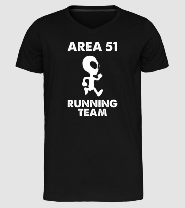 area51 running team model negru pe tricou