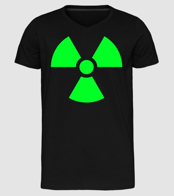 Atom model negru pe tricou