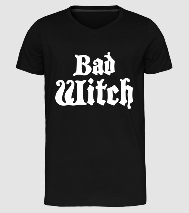 Bad Witch tricou cuplu model negru pe tricou