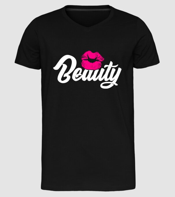 Beauty model negru pe tricou