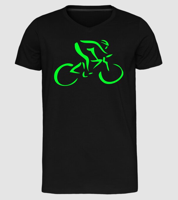 Bicikli model negru pe tricou