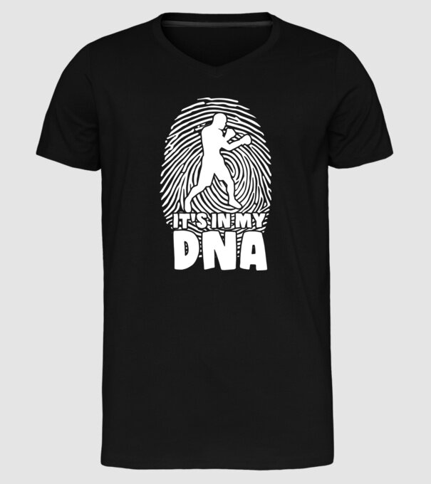 Boxer DNA model negru pe tricou