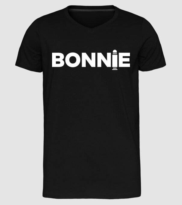 Bonnie és Clyde BONNIE model negru pe tricou
