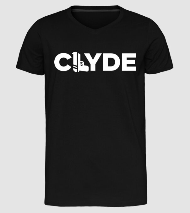 Bonnie és Clyde CLYDE model negru pe tricou
