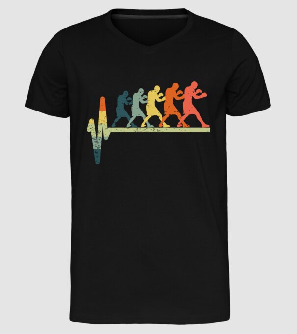 Box EKG model negru pe tricou