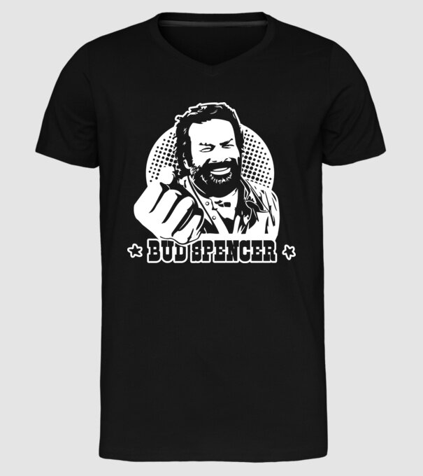 Bud Spencer model negru pe tricou