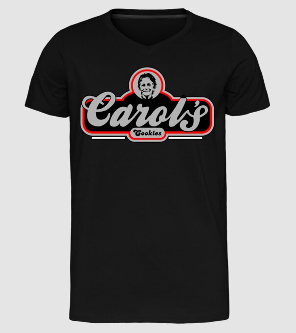 Carols cookies model negru pe tricou