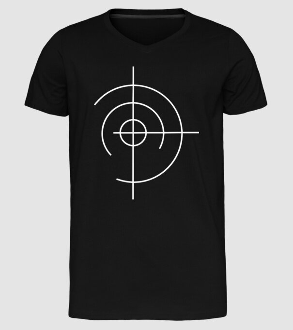 Aim shoot model negru pe tricou