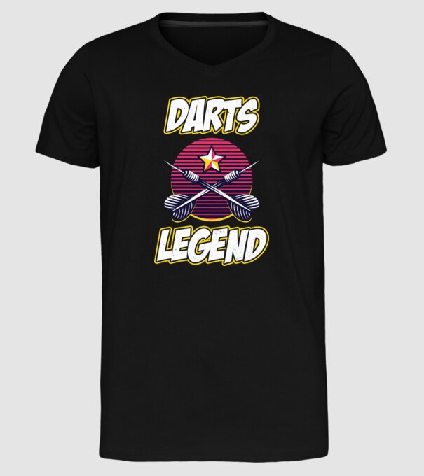 Darts legend model negru pe tricou