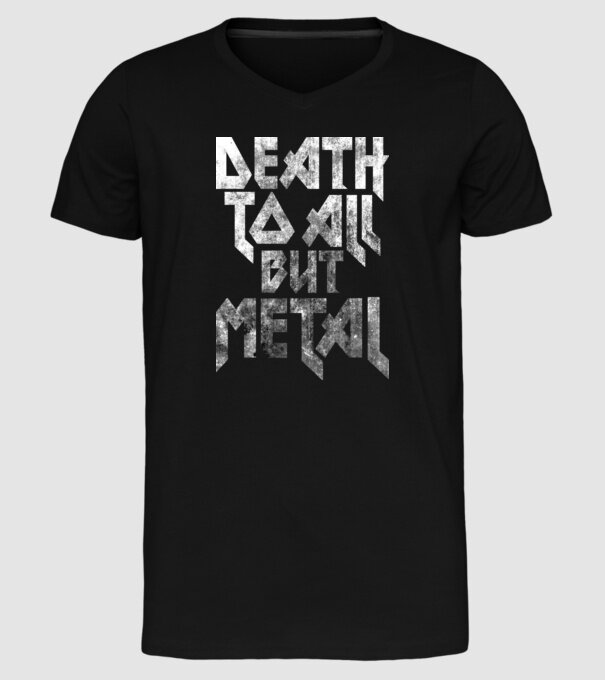 Death but metal model negru pe tricou