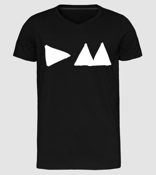 Depeche Mode triangle model negru pe tricou