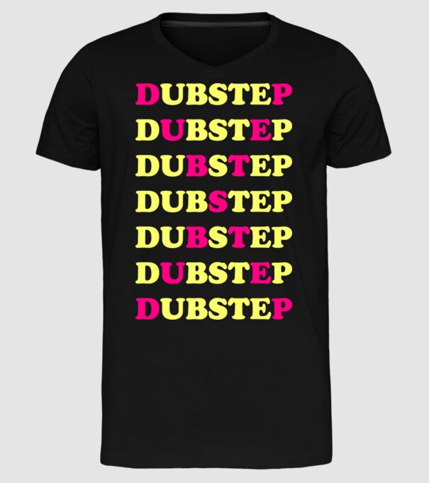 Dubstep model negru pe tricou