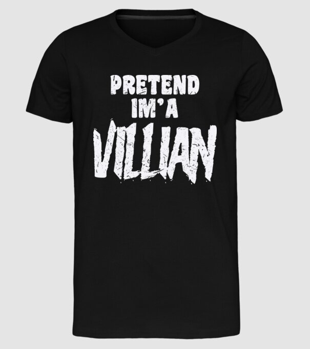 Villian carnaval model negru pe tricou