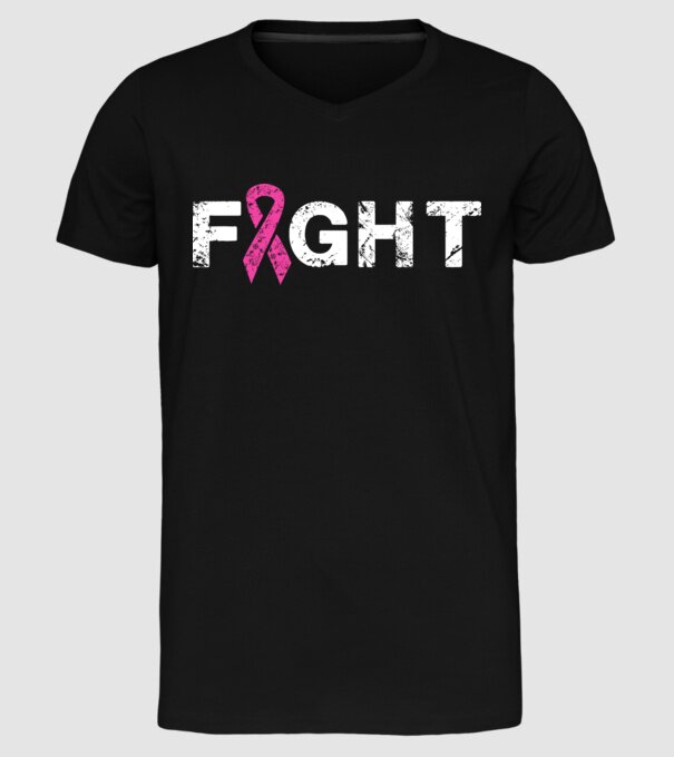 Fight model negru pe tricou