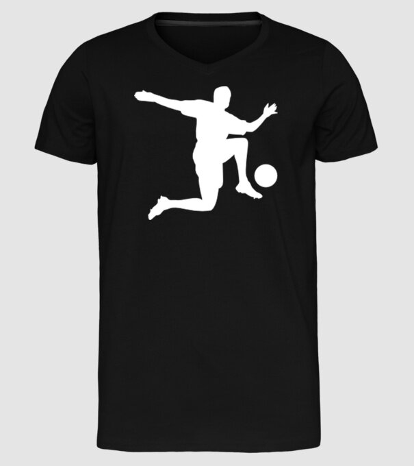 Fotbal 3 model negru pe tricou