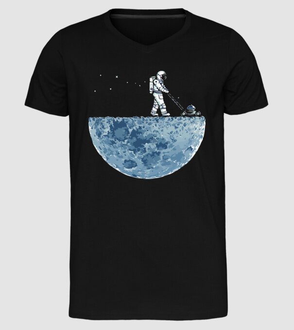 Funny astrounaut model negru pe tricou