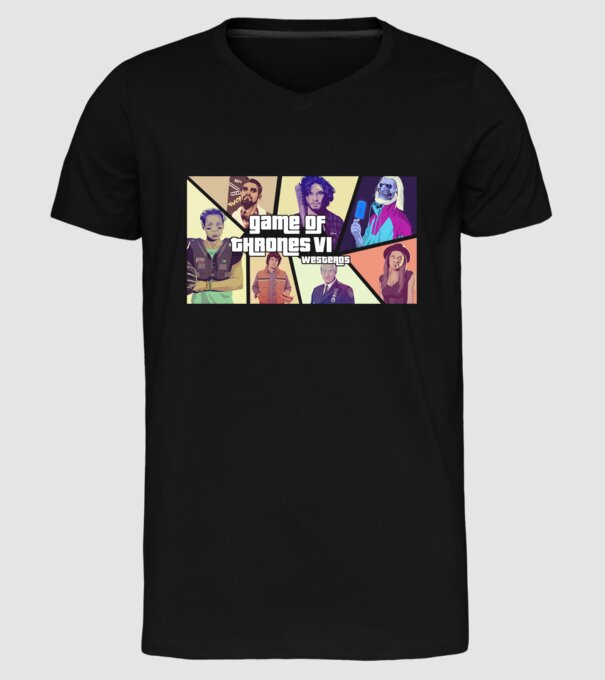 game of thrones gta model negru pe tricou