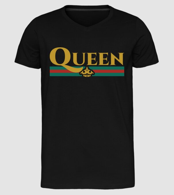 Gucci queen model negru pe tricou