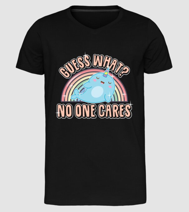 Guess what narval model negru pe tricou