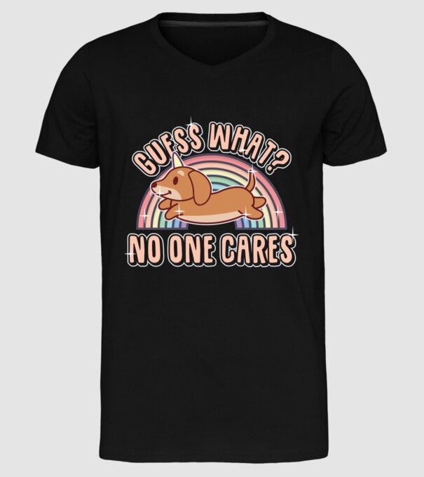 Guess what teckel model negru pe tricou