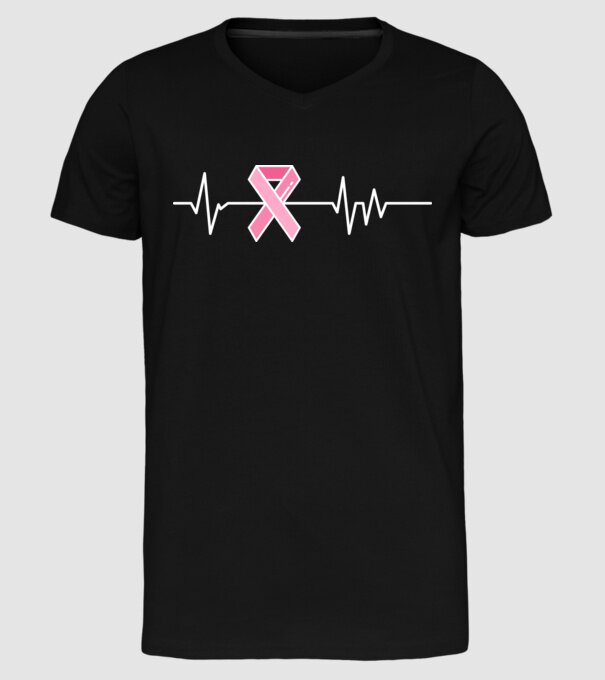 Heartbeat faith model negru pe tricou