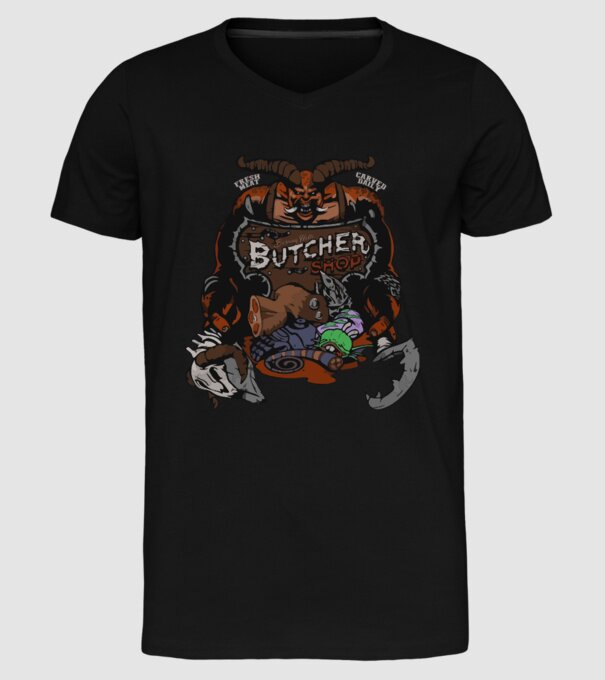 Heroes of the Storm - Butcher (snapsleek) model negru pe tricou