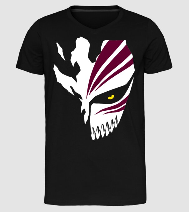 Ichigo Hollow Mask model negru pe tricou