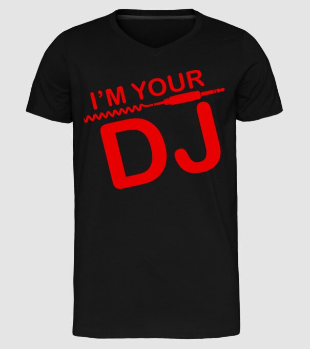 Im your DJ model negru pe tricou