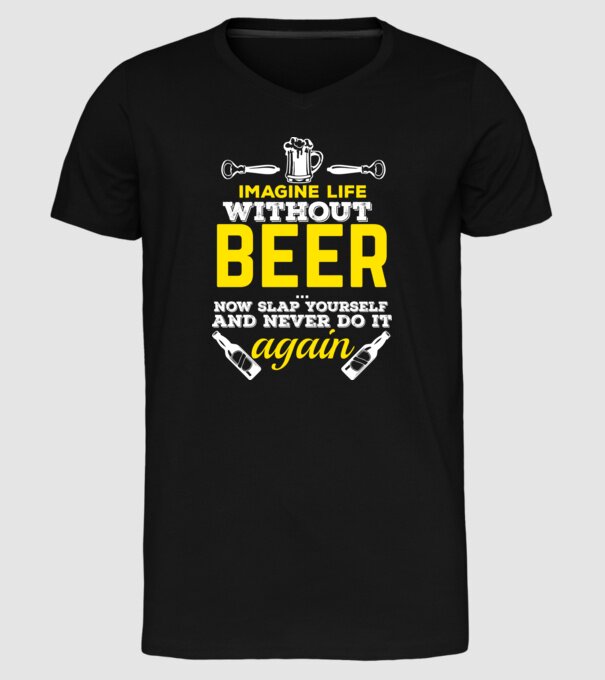 Imagine life model negru pe tricou