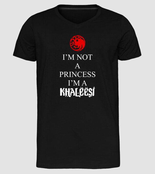 khaleesi model negru pe tricou