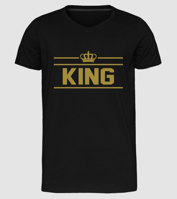 King model negru pe tricou