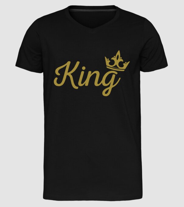 King model negru pe tricou