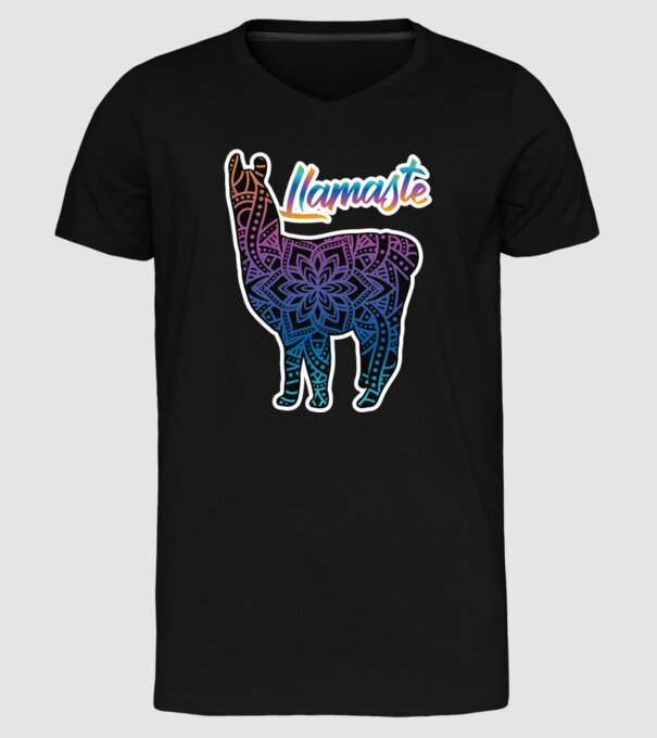 Lamaste color2-01 model negru pe tricou