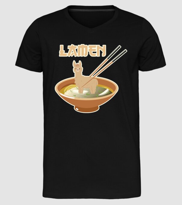 Lamen model negru pe tricou