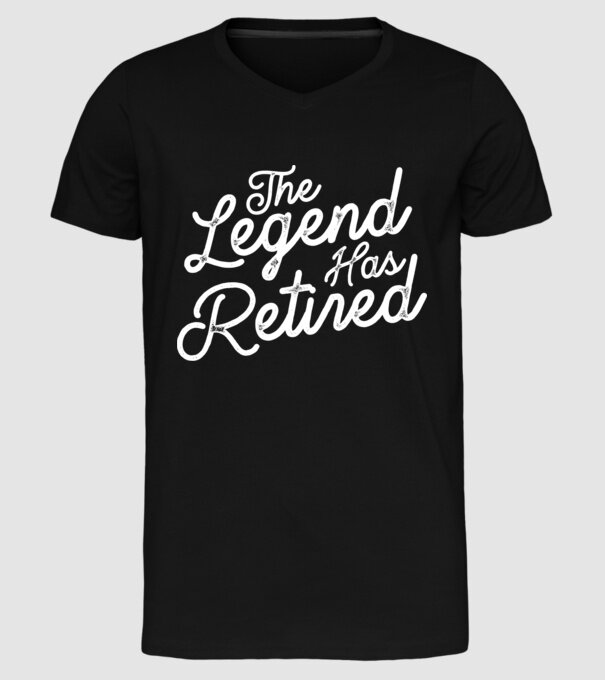 Legend has retired model negru pe tricou