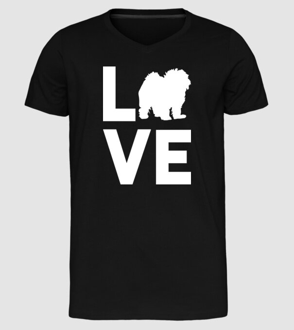 LOVE Bolognese model negru pe tricou