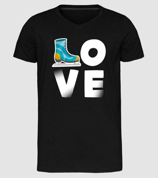 love model negru pe tricou