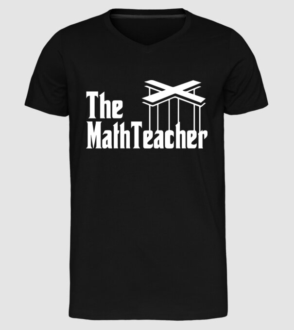 Profesor de matematică Mathteacher Godfather model negru pe tricou