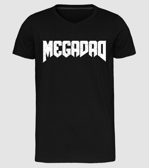 Megadad model negru pe tricou