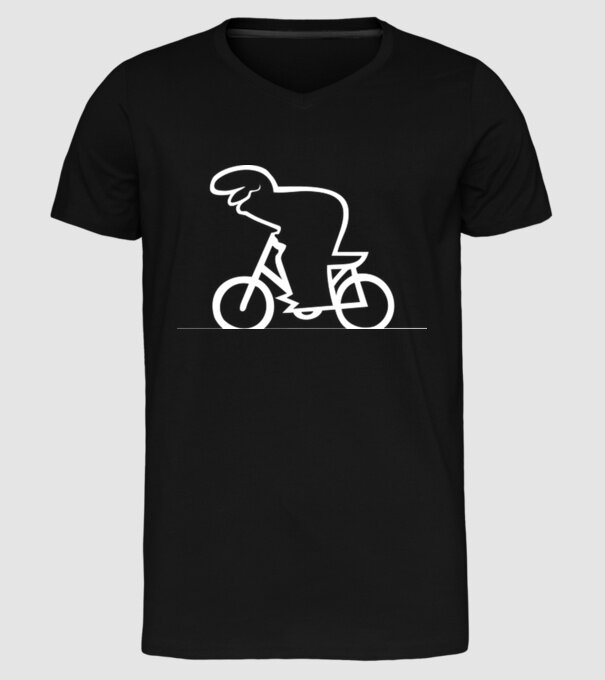 model negru pe tricou
