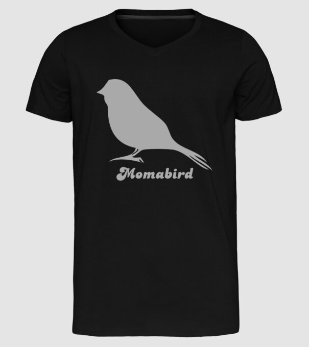 Momabird model negru pe tricou