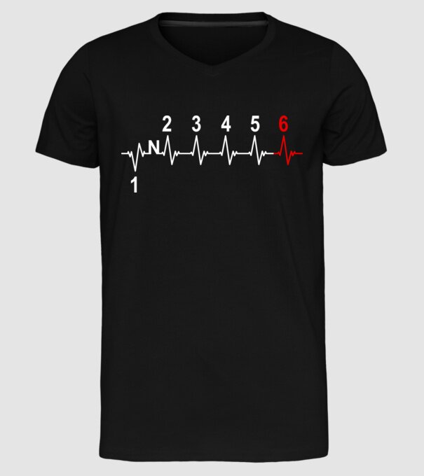 Cutie de viteze Motocicletă model negru pe tricou